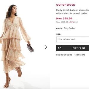 Pretty Lavish Midi Dress